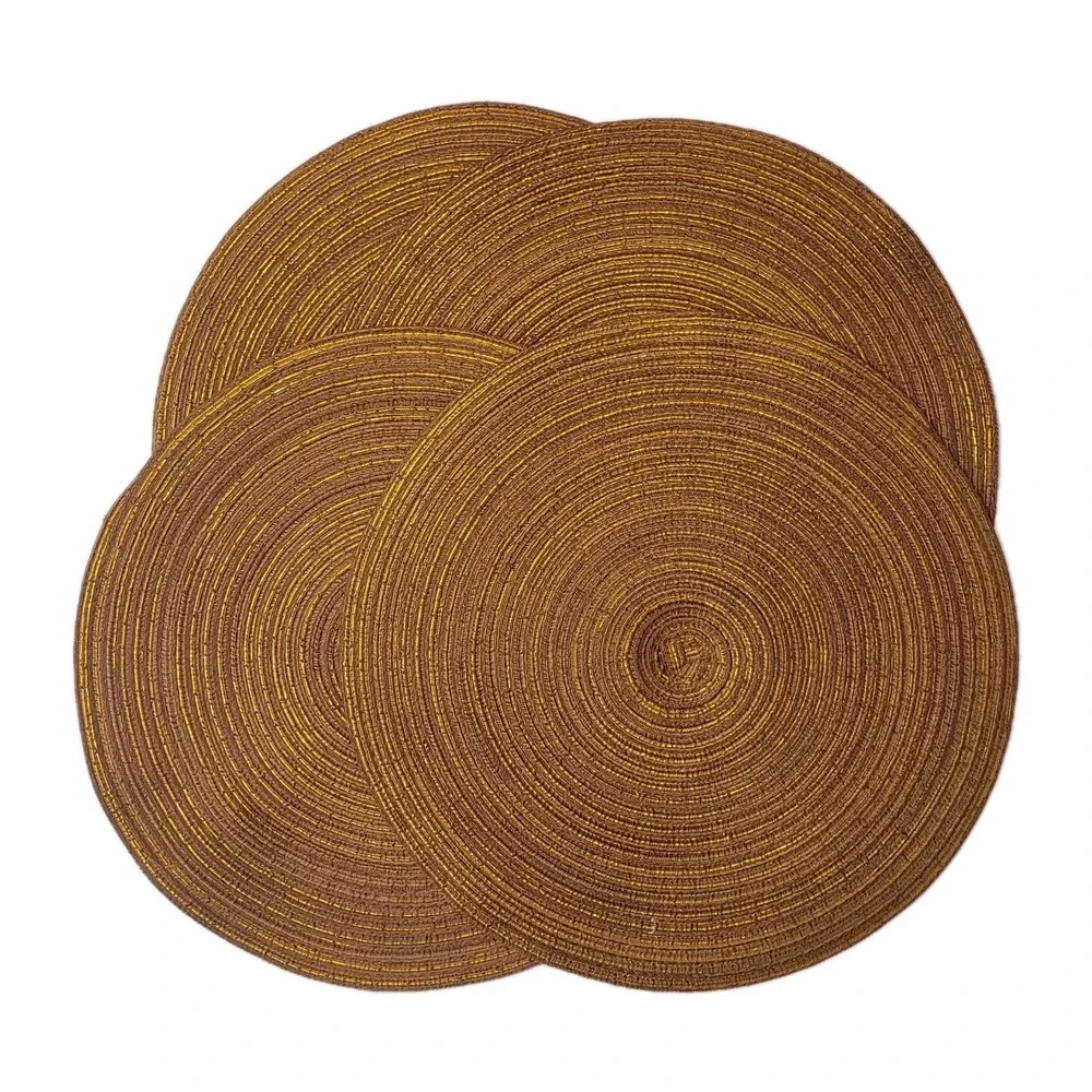 Set Of 4 Round Woven 15